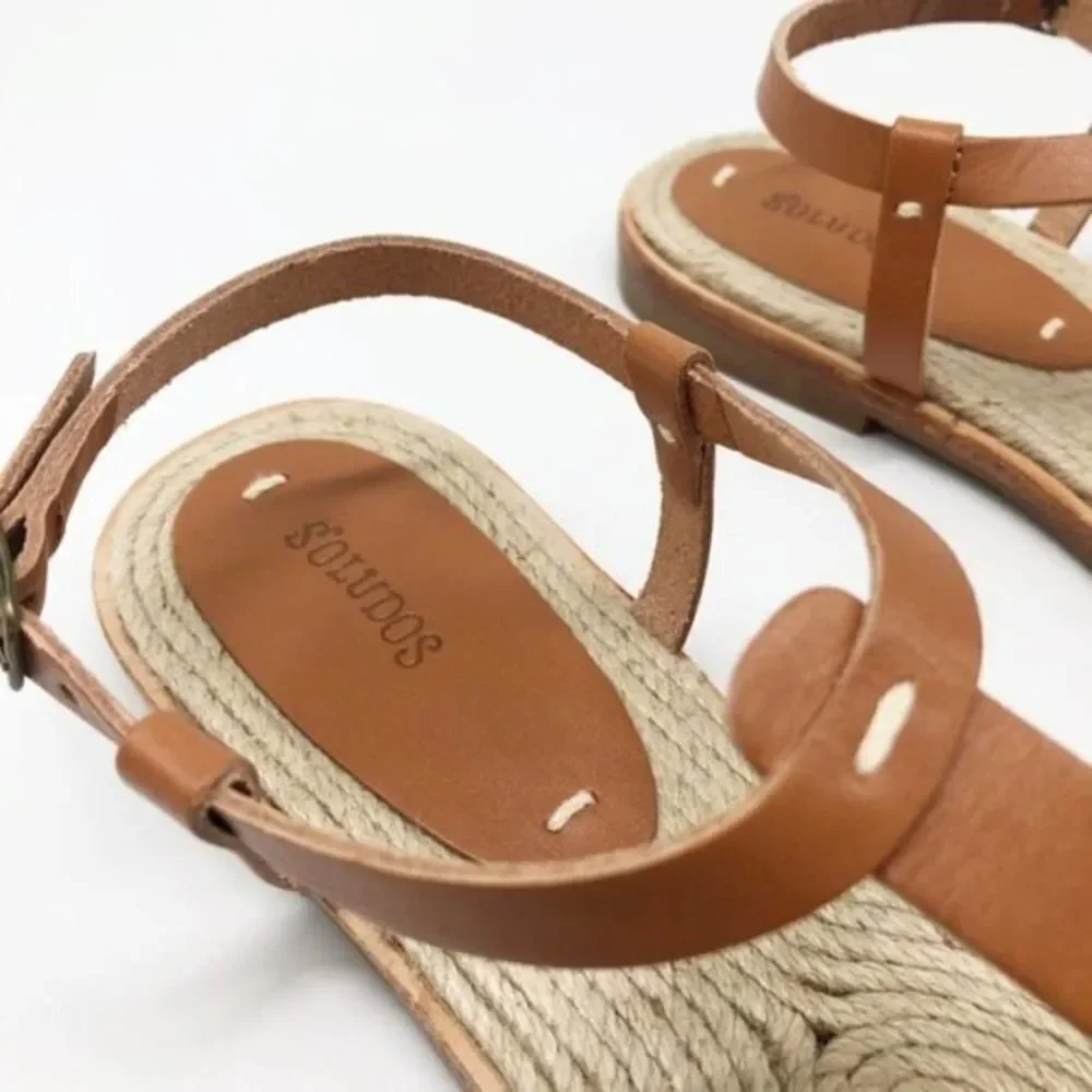 SOLUDOS Classic Leather Thong Sandals